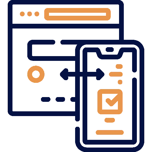 Mobile optimization icon representing responsive design and mobile-friendly websites