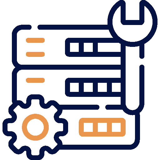 Custom server setup icon representing tailored hosting configurations and deployment